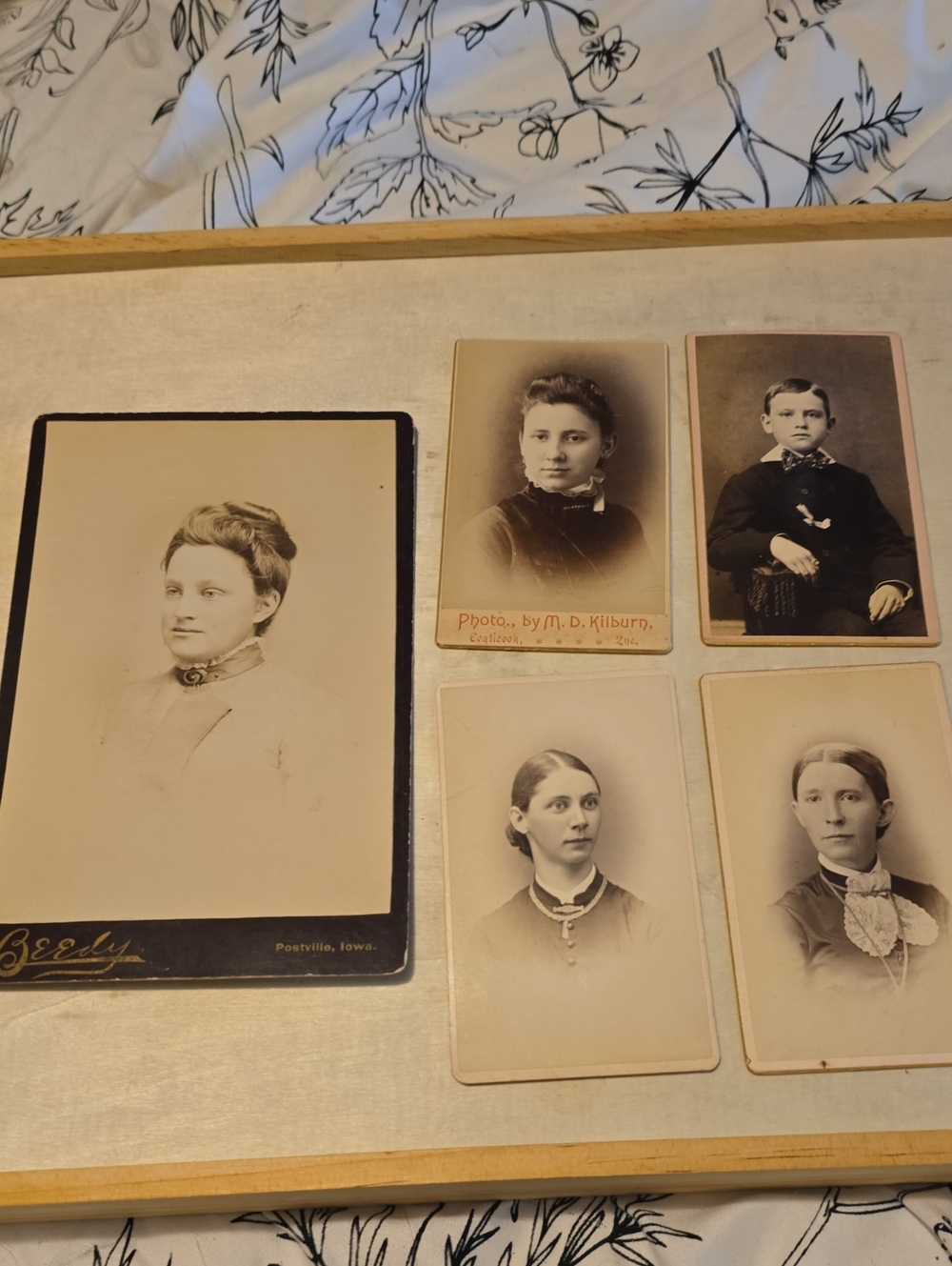 Vintage Women And Boy Portraits - Sepia Tone Collection